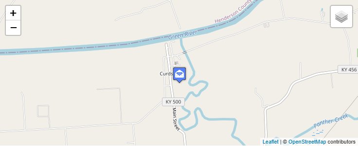 Map of ZIP Code 42334 in Curdsville, KY — click to open interactive map