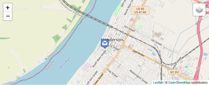 Map of ZIP Code 42419 in Henderson, KY — click to open interactive map