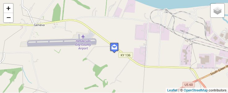Map of ZIP Code 42457 in Smith Mills, KY — click to open interactive map