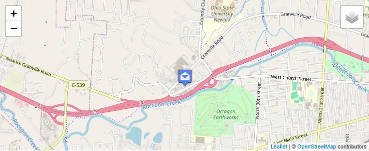 Map of ZIP Code 43093 in Newark, OH — click to open interactive map
