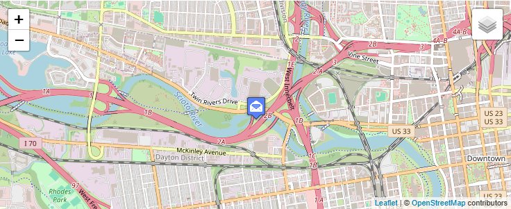 Map of ZIP Code 43279 in Columbus, OH — click to open interactive map