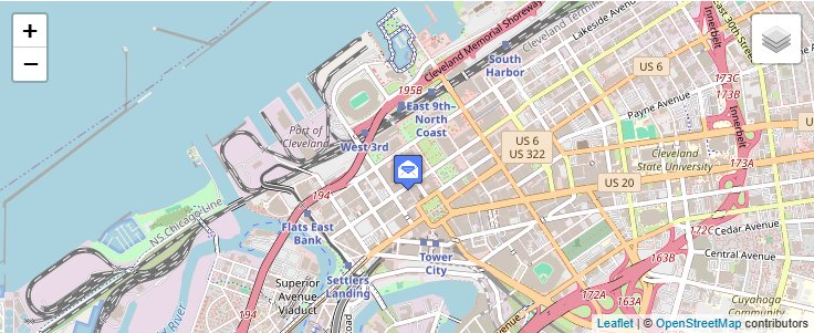 Map of ZIP Code 44193 in Cleveland, OH — click to open interactive map