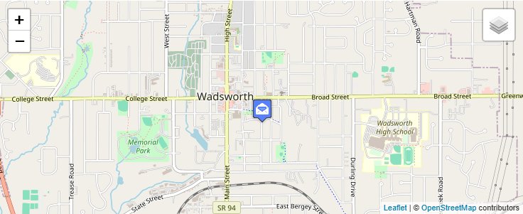 Map of ZIP Code 44282 in Wadsworth, OH — click to open interactive map