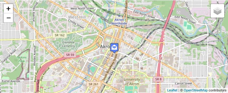 Map of ZIP Code 44326 in Akron, OH — click to open interactive map