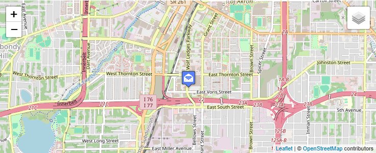 Map of ZIP Code 44372 in Akron, OH — click to open interactive map