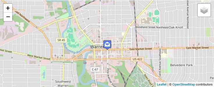 Map of ZIP Code 44486 in Warren, OH — click to open interactive map