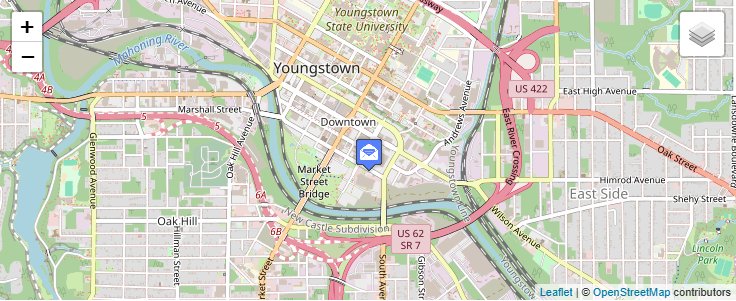 Map of ZIP Code 44501 in Youngstown, OH — click to open interactive map