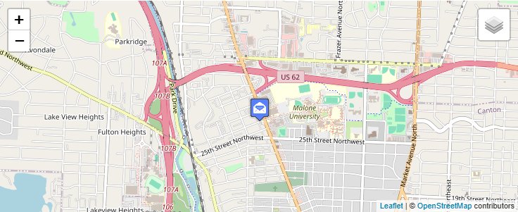 Map of ZIP Code 44701 in Canton, OH — click to open interactive map