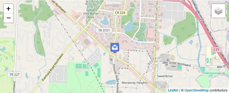 Map of ZIP Code 44735 in Canton, OH — click to open interactive map