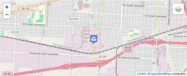 Map of ZIP Code 44750 in Canton, OH — click to open interactive map
