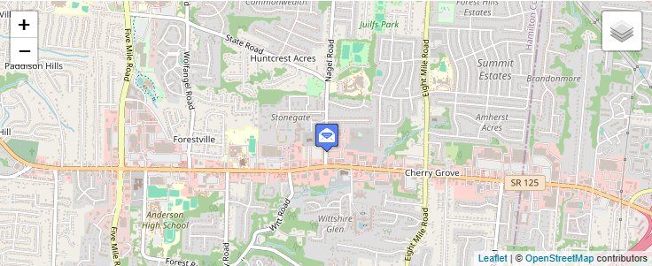 Map of ZIP Code 45254 in Cincinnati, OH — click to open interactive map