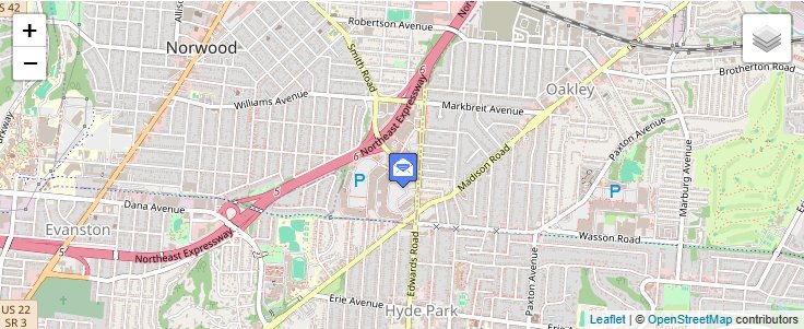 Map of ZIP Code 45277 in Cincinnati, OH — click to open interactive map