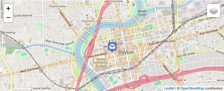 Map of ZIP Code 45412 in Dayton, OH — click to open interactive map