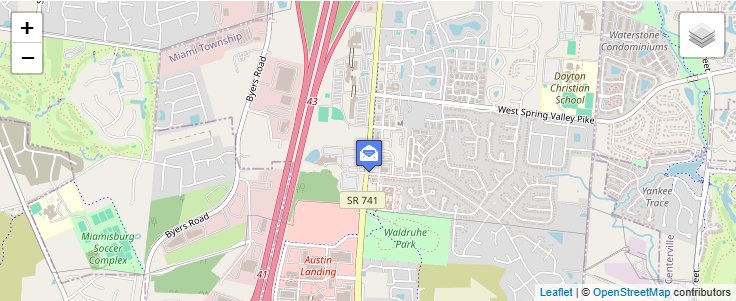Map of ZIP Code 45470 in Dayton, OH — click to open interactive map