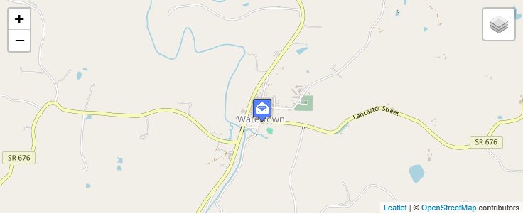 Map of ZIP Code 45787 in Watertown, OH — click to open interactive map