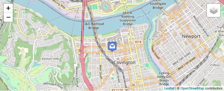 Map of ZIP Code 45999 in Cincinnati, KY — click to open interactive map