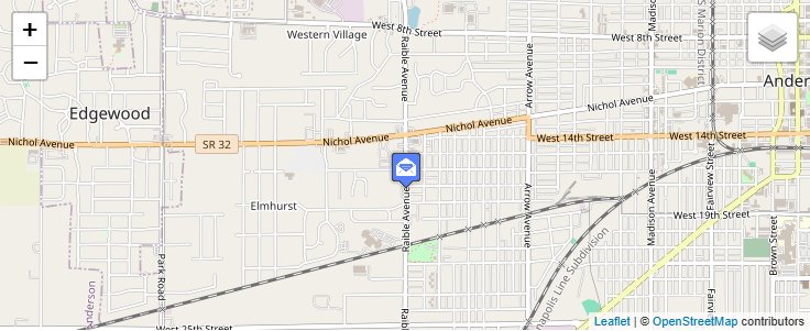 Map of ZIP Code 46014 in Anderson, IN — click to open interactive map
