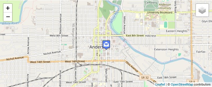 Map of ZIP Code 46015 in Anderson, IN — click to open interactive map