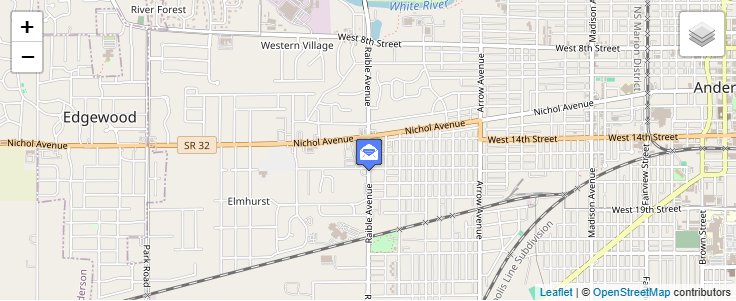 Map of ZIP Code 46018 in Anderson, IN — click to open interactive map