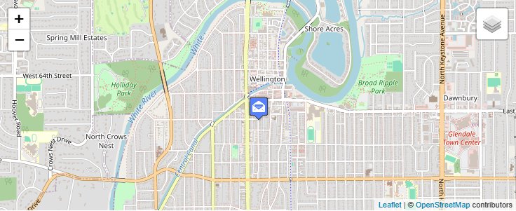 Map of ZIP Code 46230 in Indianapolis, IN — click to open interactive map