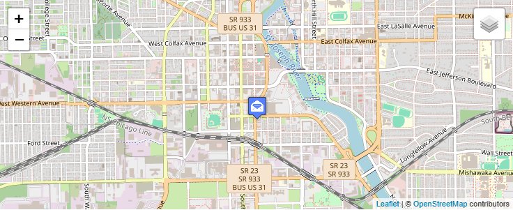Map of ZIP Code 46634 in South Bend, IN — click to open interactive map