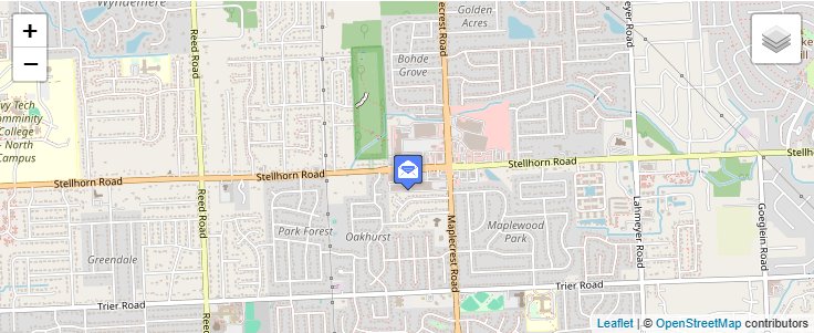 Map of ZIP Code 46885 in Fort Wayne, IN — click to open interactive map