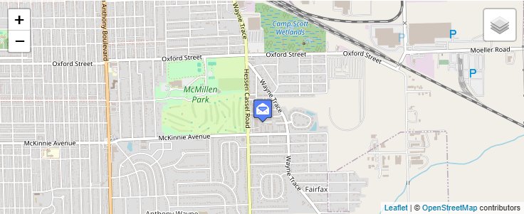 Map of ZIP Code 46896 in Fort Wayne, IN — click to open interactive map