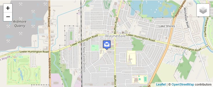 Map of ZIP Code 46899 in Fort Wayne, IN — click to open interactive map