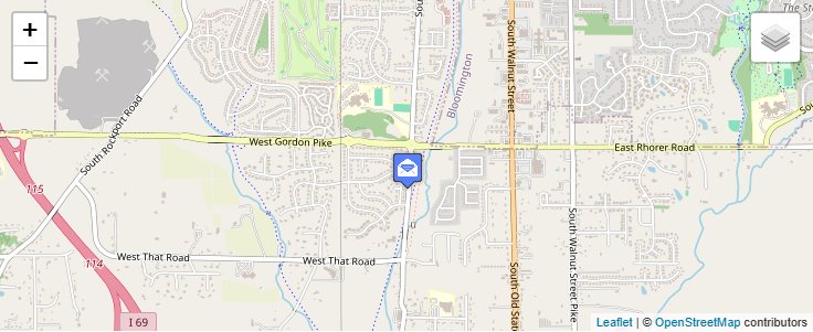 Map of ZIP Code 47426 in Clear Creek, IN — click to open interactive map