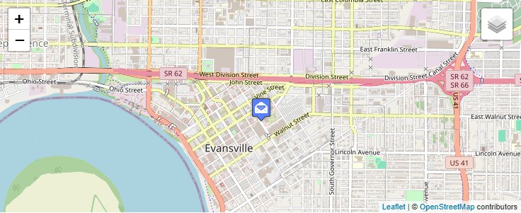 Map of ZIP Code 47731 in Evansville, IN — click to open interactive map