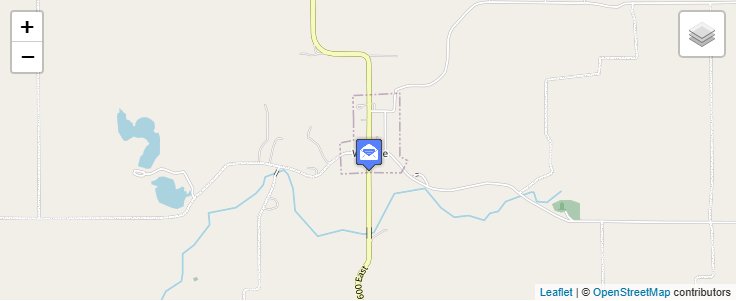 Map of ZIP Code 47988 in Wallace, IN — click to open interactive map