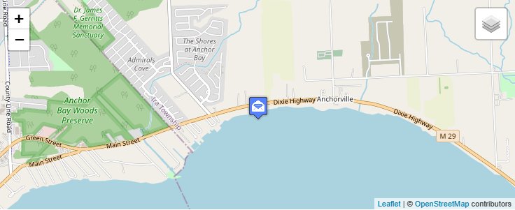 Map of ZIP Code 48004 in Anchorville, MI — click to open interactive map