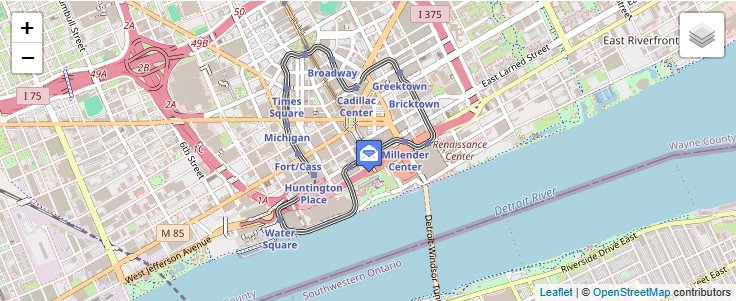 Map of ZIP Code 48264 in Detroit, MI — click to open interactive map