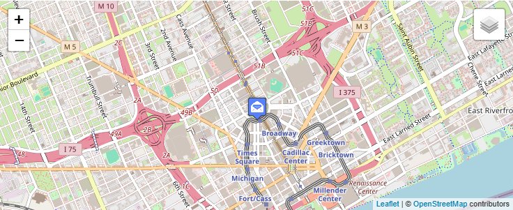 Map of ZIP Code 48272 in Detroit, MI — click to open interactive map
