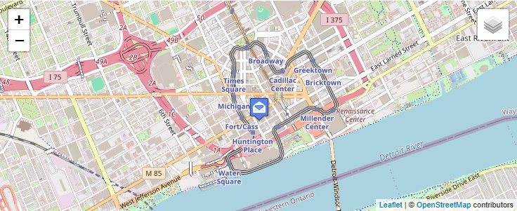 Map of ZIP Code 48275 in Detroit, MI — click to open interactive map