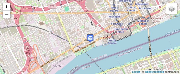 Map of ZIP Code 48278 in Detroit, MI — click to open interactive map