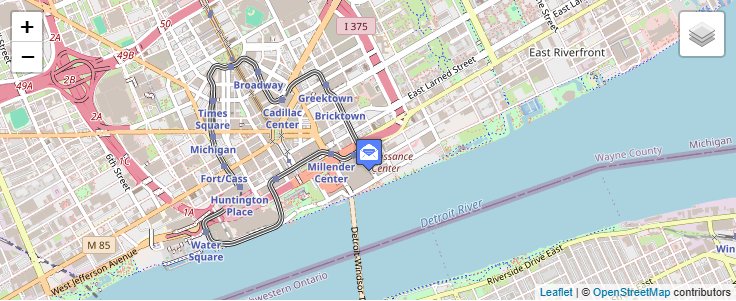 Map of ZIP Code 48279 in Detroit, MI — click to open interactive map
