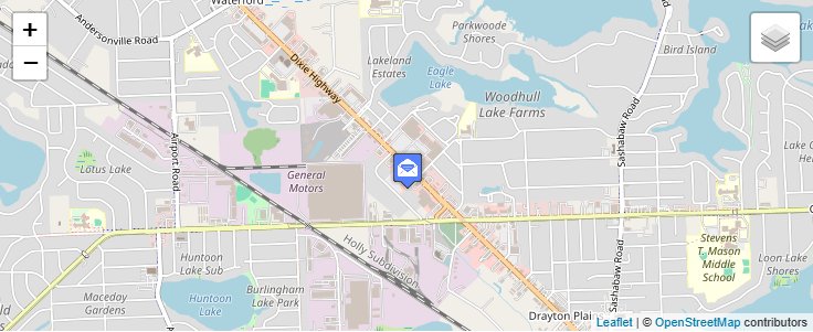 Map of ZIP Code 48330 in Drayton Plains, MI — click to open interactive map