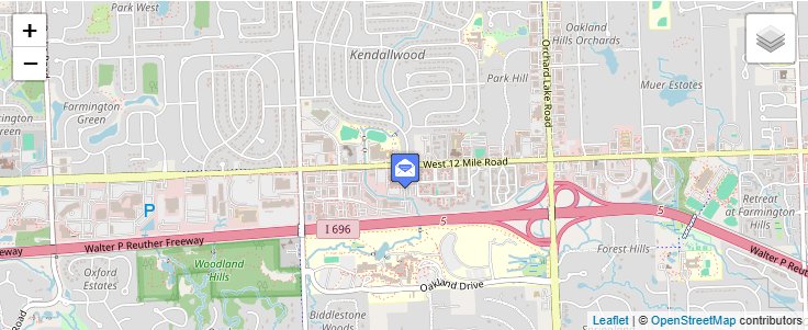 Map of ZIP Code 48333 in Farmington, MI — click to open interactive map