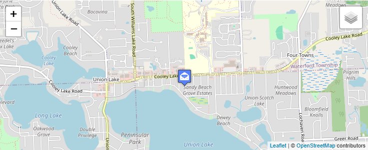 Map of ZIP Code 48387 in Union Lake, MI — click to open interactive map