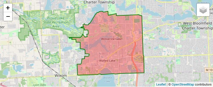 ZIP Code 48390 - Walled Lake, Michigan | Map, Demographics, Income