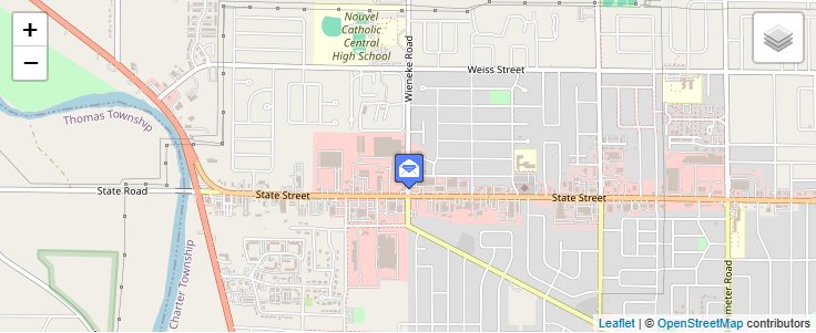 Map of ZIP Code 48608 in Saginaw, MI — click to open interactive map