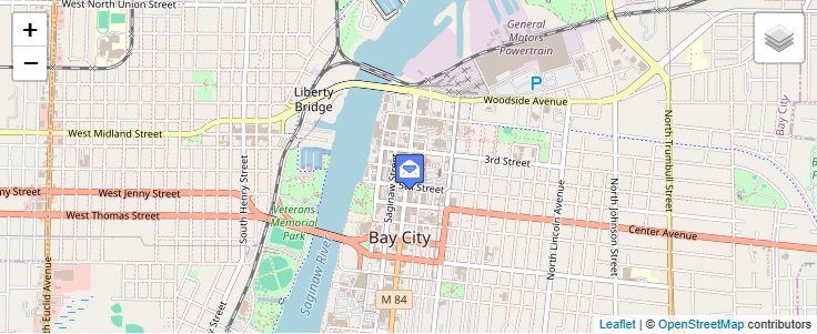 Map of ZIP Code 48707 in Bay City, MI — click to open interactive map