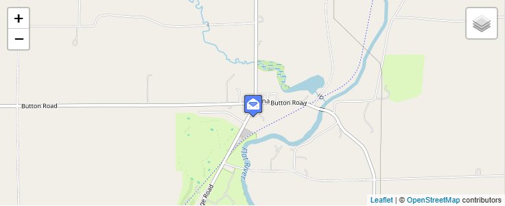 Map of ZIP Code 48887 in Smyrna, MI — click to open interactive map