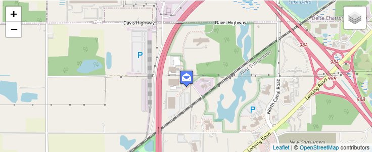 Map of ZIP Code 48913 in Lansing, MI — click to open interactive map