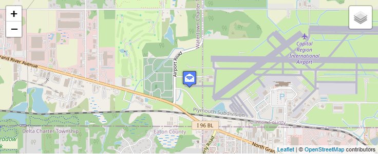 Map of ZIP Code 48951 in Lansing, MI — click to open interactive map