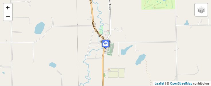 Map of ZIP Code 49020 in Bedford, MI — click to open interactive map