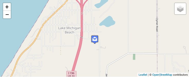Map of ZIP Code 49039 in Hagar Shores, MI — click to open interactive map