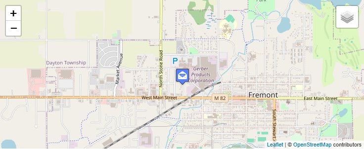Map of ZIP Code 49413 in Fremont, MI — click to open interactive map