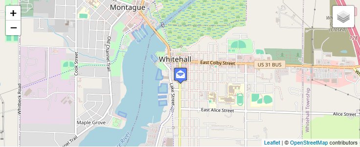 Map of ZIP Code 49463 in Sylvan Beach, MI — click to open interactive map